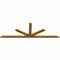 Ekena Millwork Saratoga Rough Sawn Timber Gable Bracket, Western Red Cedar, 96"W x 32"H x 2"D x 4"F, 8/12 Pitch GBW096X32X0204SAR00RWR - alternate 5